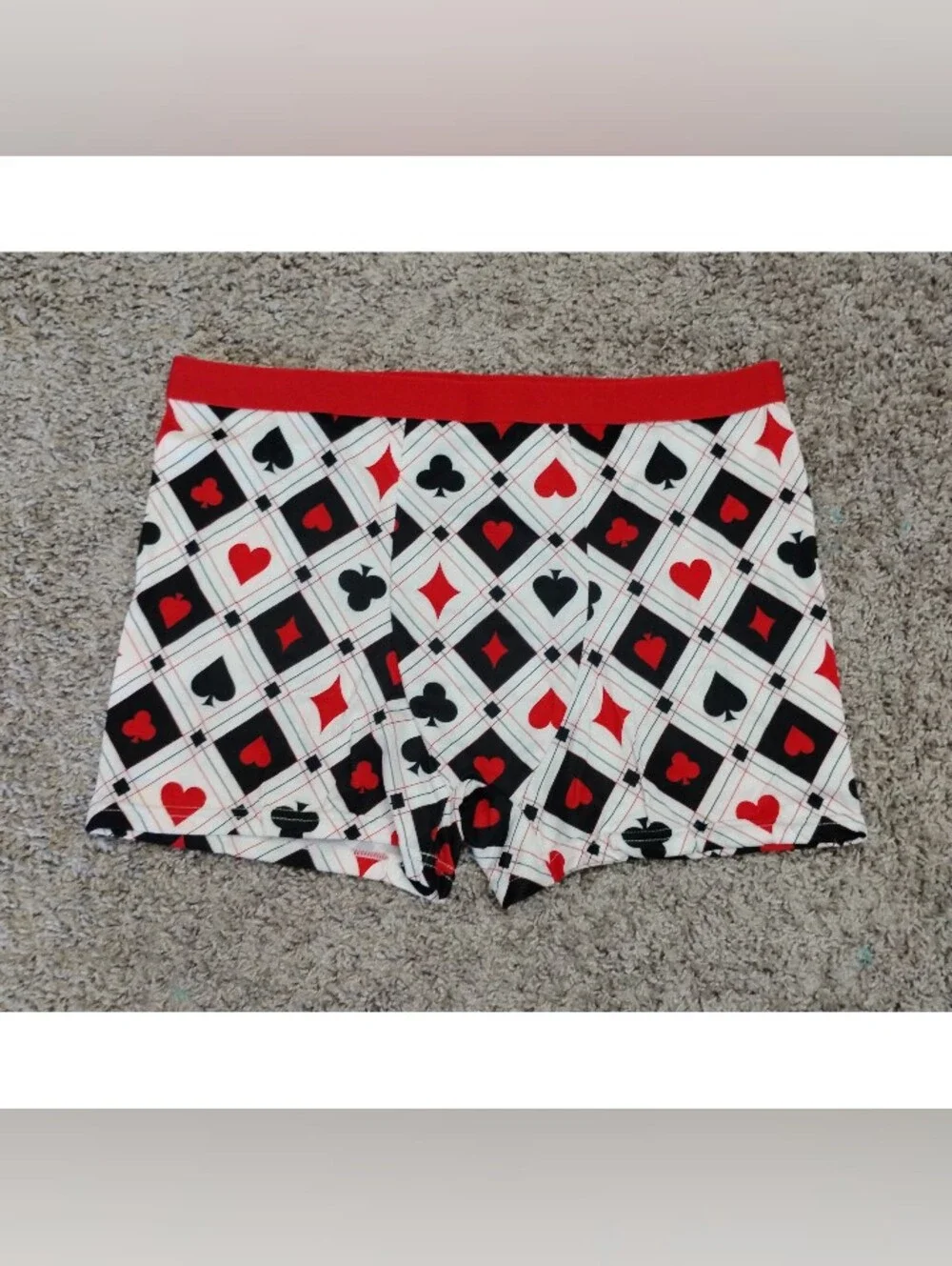IRONITE Men's Boxer Briefs Playing Cards Suits Pattern
